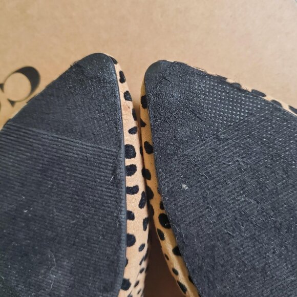 Nicole Miller HINDY Slip-on Flats Mules Pointy Toe Animal Print Sz 8 - Picture 7 of 16